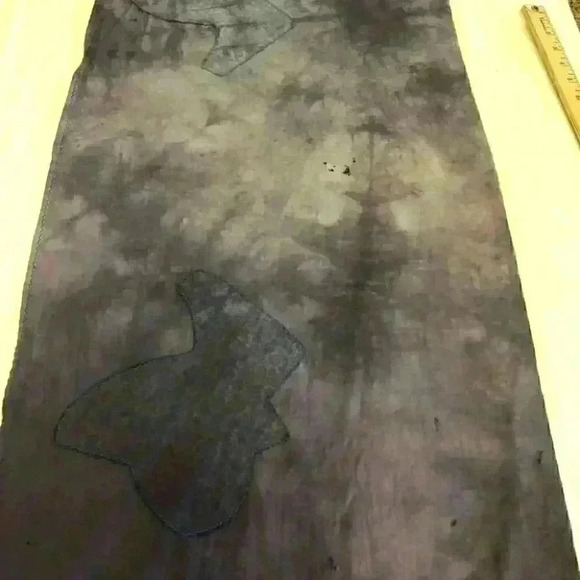 hand died lot of vtg linens perfect for crafting d - Picture 3 of 14